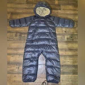 Patagonia Hi-Loft Down Hooded Winter Snowsuit Baby 3–6 Months